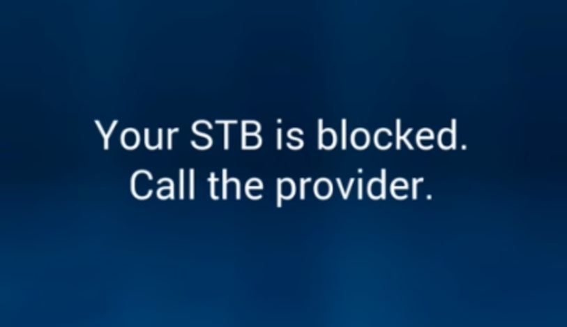 STB engellendi hatası - Sağlayıcıyı arayın