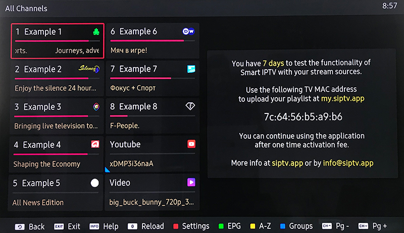 Smart IPTV App (SIPTV) aracılığıyla Smart TV'de IPTV nasıl kurulur